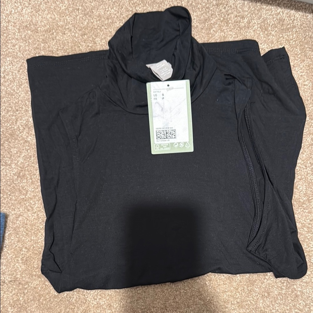 Black Turtleneck Top
